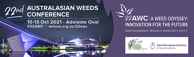22nd Australasian Weeds Conference (22AWC), 25-29 September 2022, Adelaide, Australia.