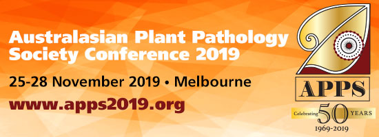 Australasian Plant Pathology Society Conference, 25.-28.11.2019, Melbourne, Australia